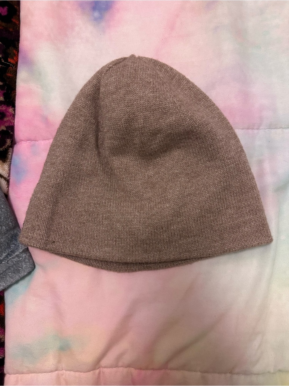 Anthropologie Taupe Knit Beanie
